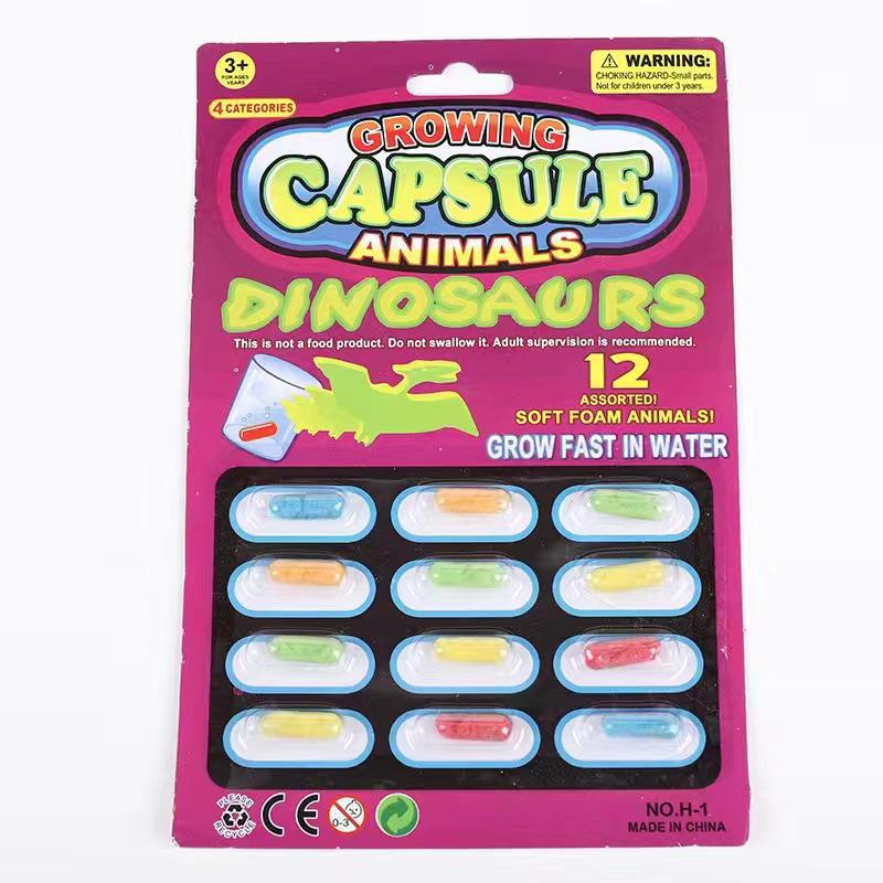 Children's Expanding Dinosaur and Marine Life Sponge Capsule Toy