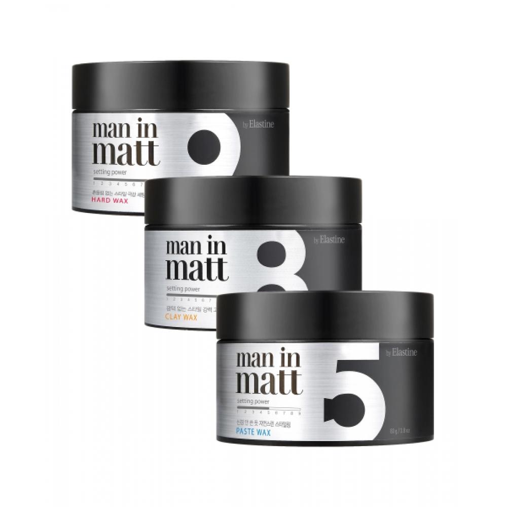 ElastIne ElastIne Man In Matte WaX 80g X 3 Choose 1 Paste Clay Hard Paste wax 80g x 3