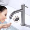 Edelstahl Einzel Kaltbecken Wasserhahn Badezimmer Balkon Heimbecken Waschbecken Schnellöffnender Wasserhahn