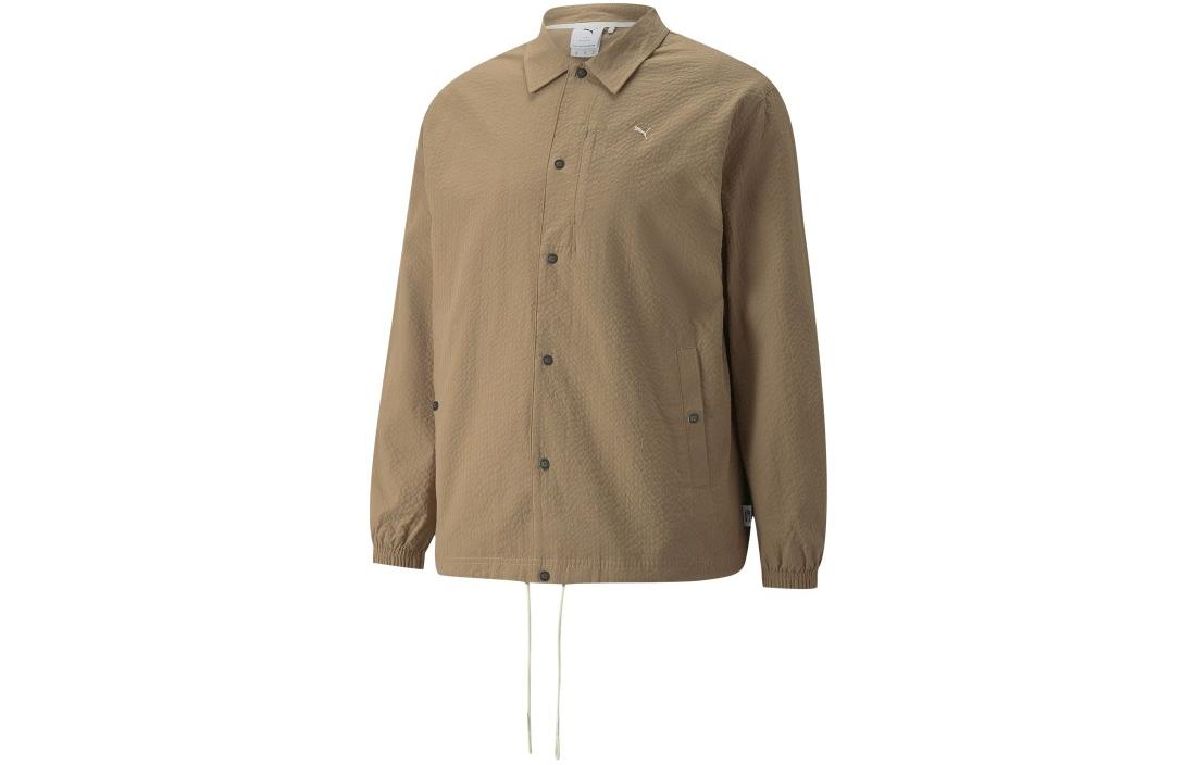 PUMA Jackets Unisex Khaki Lapel Moderate Other 533467-63 S