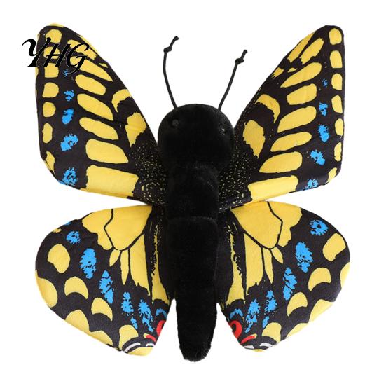 Cuddly Fabric Doll Realistic 3D Butterfly Plush Toy, Stuffed Throw Pillow, Soft Home Display Insect Animal Decor, Gift for Kids Girls, Ornament