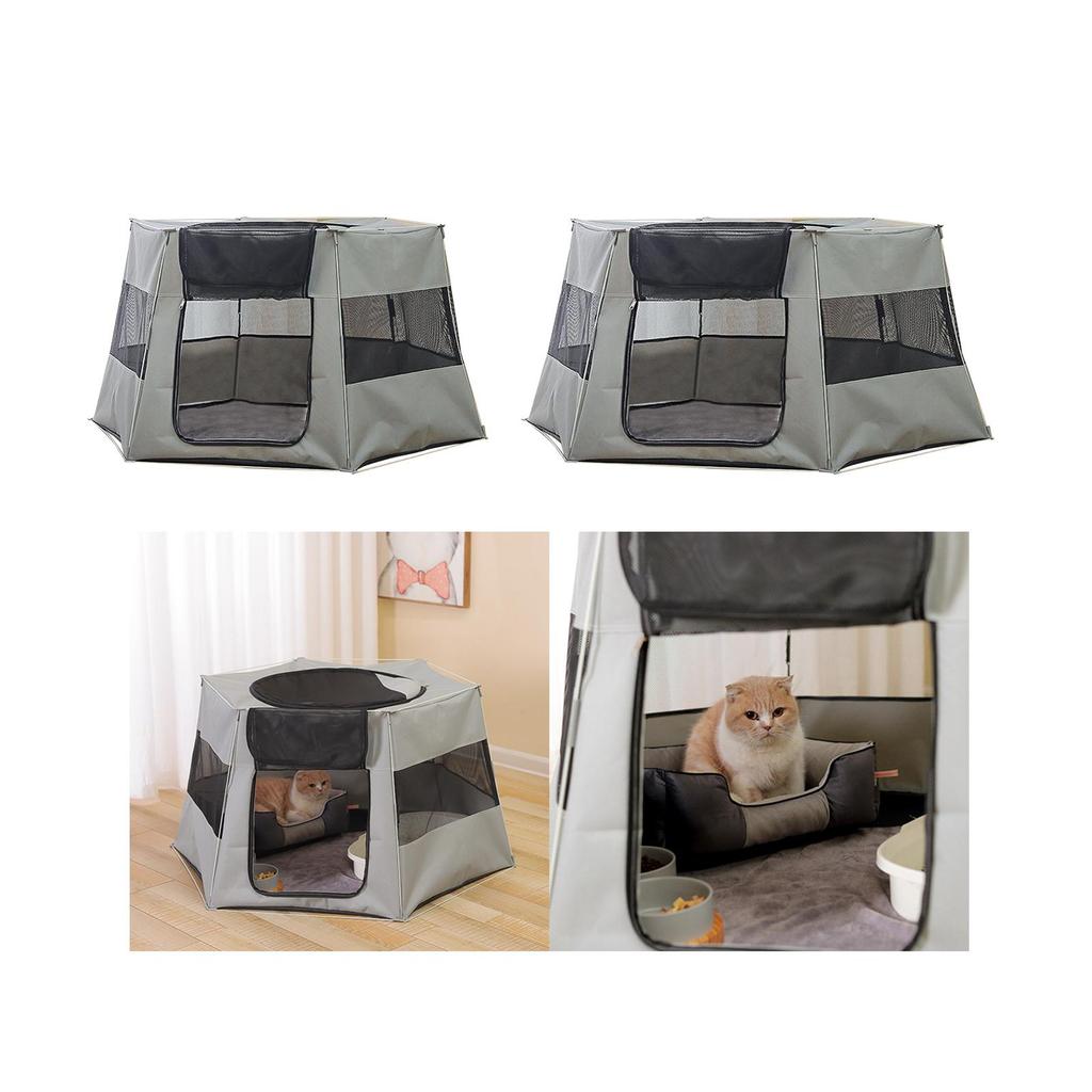 Cat Bed House Delivery Room Puppy Kitten Nest Kennel with Soft Oxford Cloth Suitable for Indoor