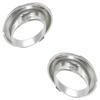 2Pcs Fog Light Cover Trim Left & Right For Mini Cooper 2005-2008