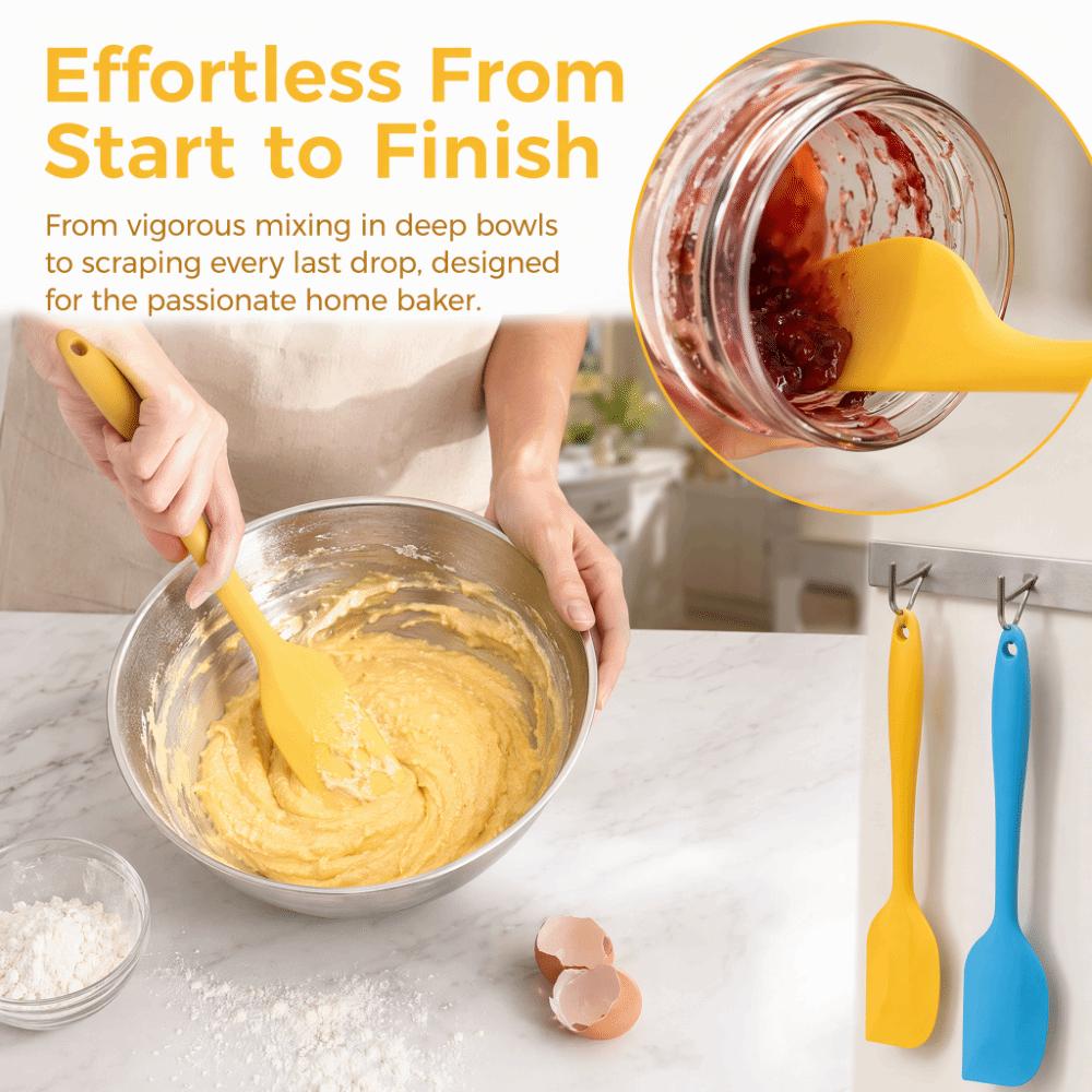 Heat Resistant Cold Resistant Silicone Kitchen Spatula Baking Scraper Home Restaurant Hotel