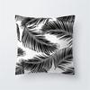 Black and White Tropical Plant Leaf Print Pattern Cushion Cover Home Living Room Sofa Decorative Pillow Pillow Cover 45x45cm