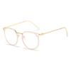 Full Frame Retro Metal Myopic Eyeglass Frame Anti Blue Light Short Sight Eyeglasses Round Women Men Cat Eye Near Sighted Glasses