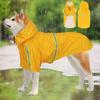 Impermeabile per Cani Impermeabile con Cappuccio Giubbotti Poncho Pioggia Impermeabile con Strisce Riflettenti