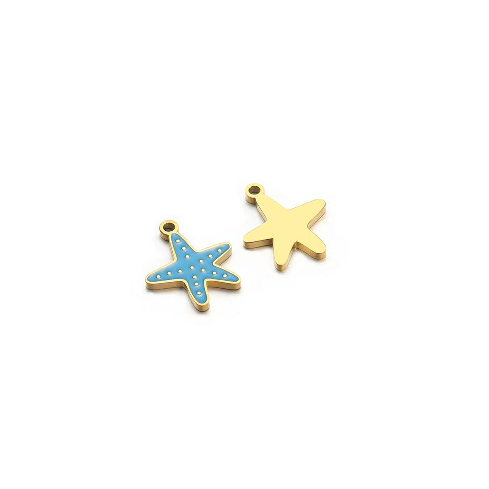 

5pcs Stainless Steel Star Butterfly Leaf Heart Charms for DIY Jewelry Findings Children Necklace Kids Bracelets Earrings Making