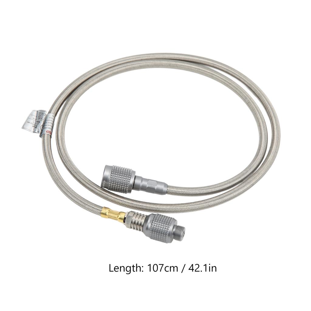 Gas Hose High Temperature Resistance Flexible Stainless Steel Propane Adapter Hose for Outdoor Camping