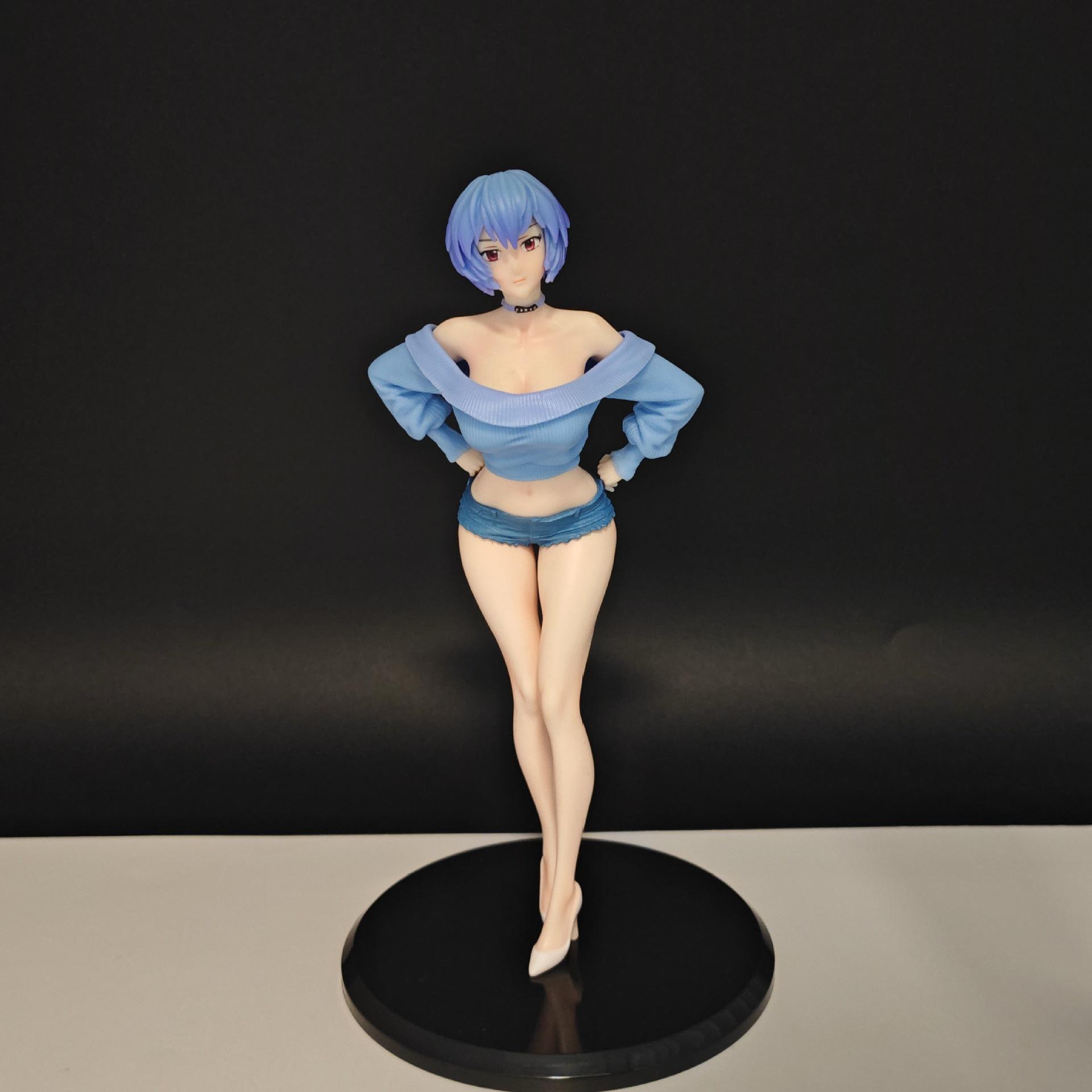 

19.5cm Japanese Animation Girl Ayanami Rei POLYVINYL CHLORIDE Action Figure Plaything Gk Game Statue Fans Adult Collector-Worthy Miniature Figure