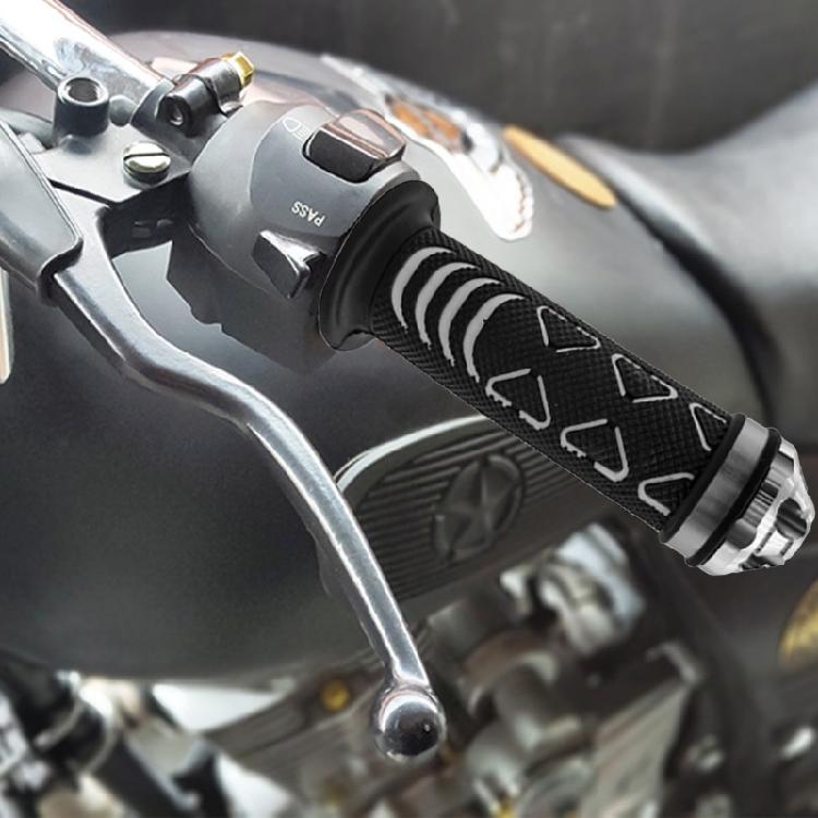 Bequeme Anti-Rutsch Motorrad-Handgriffe Motorrad-Lenkergriffe Set für Sicheres Fahren bei Nassen & Trockenen Bedingungen