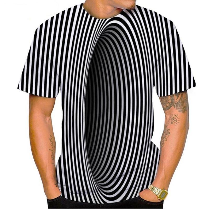Men'S Summer Fashion Crew Neck Short-Sleeve T-Shirt, Artistic Fashion, Warrior Bear 3D Print,