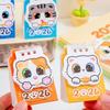1Pcs 2026 Cartoon Cat Desk Calendar Portable Pocket Calendar Schedule Desktop Decoration Office School Supplies Student Gift