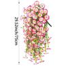 2PCS Wall Hanging Petunias Plants Artificial Morning Glory Hanging Flowers Fake Flower Outdoor Home Garden Wedding Decoration