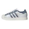adidas Originals Superstar 2 Versatile Comfortable Low-Top Skate Shoes Unisex Sneakers White Blue JS2488