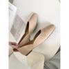 Fashion Women Suede Loafers Flat Heel Shallow Female Shoes Spring Summer Square Toe Basic Concise Women Loafers Casual Slip on Boat