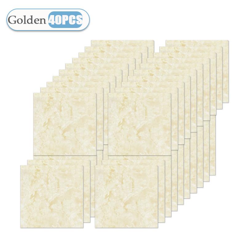 10-50PCS Marble Style Floor Stickers Thickened Self-adhesive Flooring Wear-resistant PVC Flooring Stickers Household Floor Mats