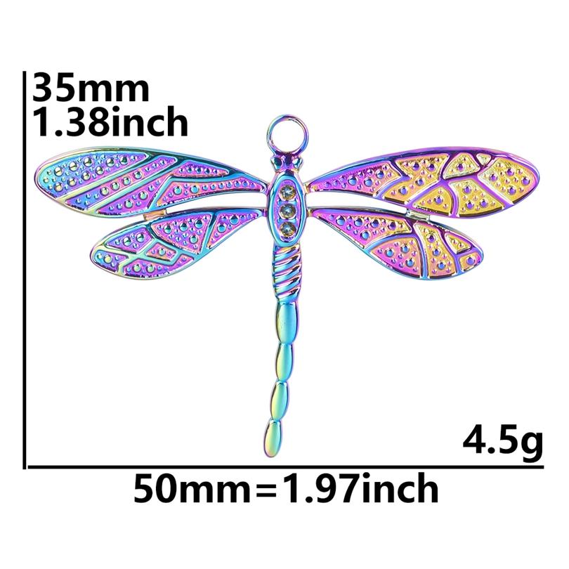 6Pcslot Animal Flying Dragonfly Pendant Jewelry Making Bulk Charms Accessories For Womenmen Pendant Diy Necklace Earring Charm