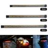 Motorcycle LED Tail Light Strip 12V Yellow Flowing Turn Single Indicator Lights Red Strobe Lamp Brake Lights Decor Light Band