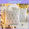 Luxurious Embroidered Sequin Christmas Tree Throw Pillow Cover With Snowflake Design