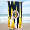 Fenerbahçe Logo Print Beach Towel, Large Soft Quick Dry Towel for Beach Camping Swimming