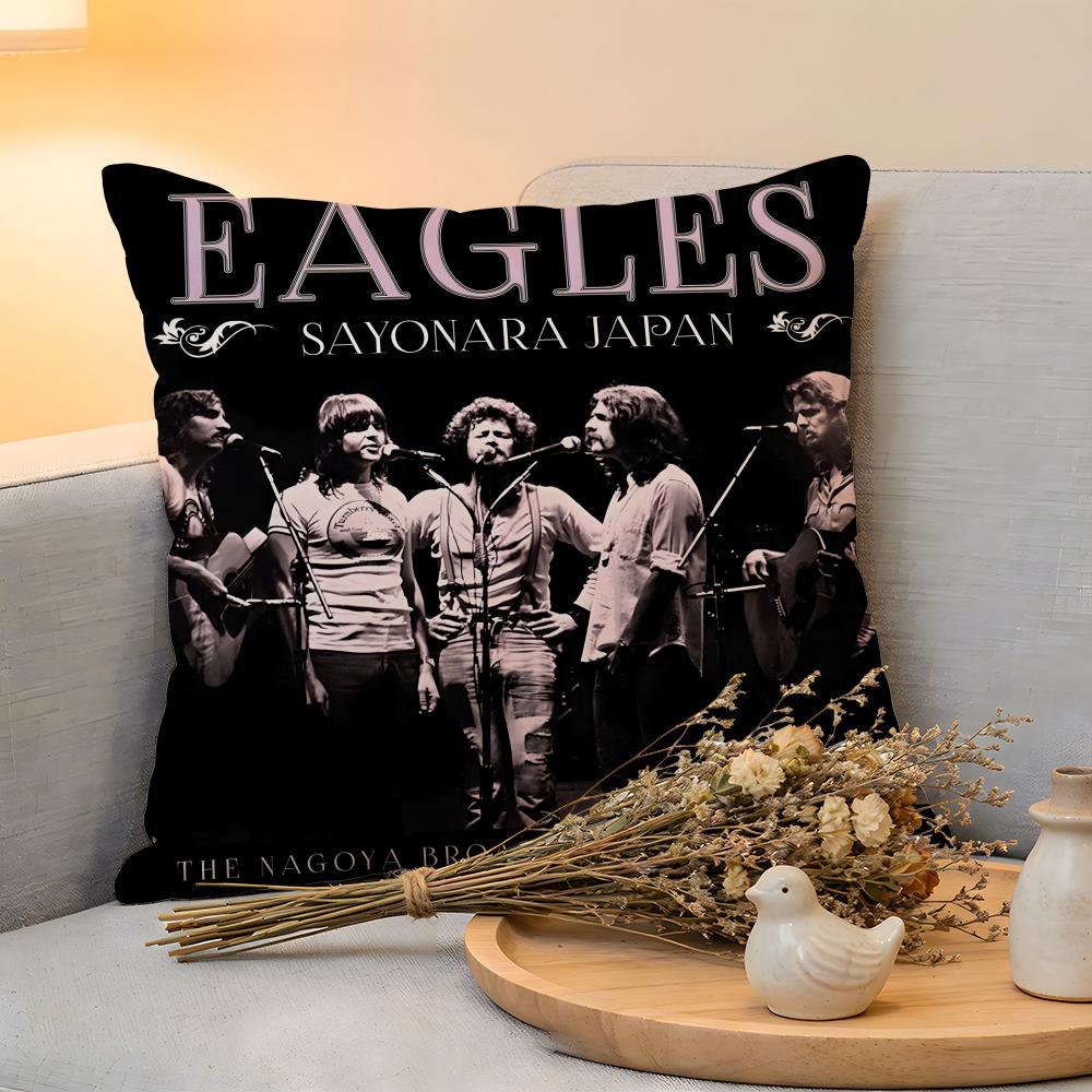 

Cushion Cover Linen SkinFriendly Soft Decorative Case for Sofa Home Decor The EEagles Band Pillow cover 30x30cm