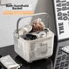 Hand-held Bath Basket Dual Compartment Storage Basket New Toiletries Basket  Household
