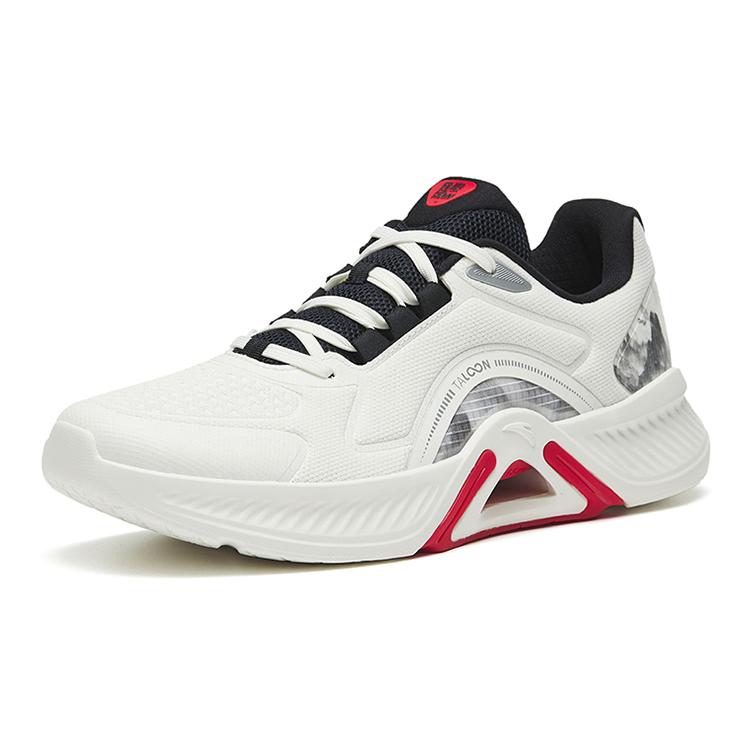 New Anta Cushioning Breathable Wear Resistant Slip Resistant Low Top Training Shoes Men's White Black 112247789-5