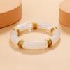 Bohemian Chunky Bracelets Geometric Retro Hand Ring Exaggerated Resin Bangles  Girls Gift