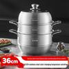 304 Stainless Steel 3-Layer Steamer Pot
