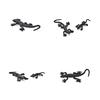 2Pcs Joke Fake House Lizard Funny Prank Novelty Life Like Fake Plastic Toy Trick