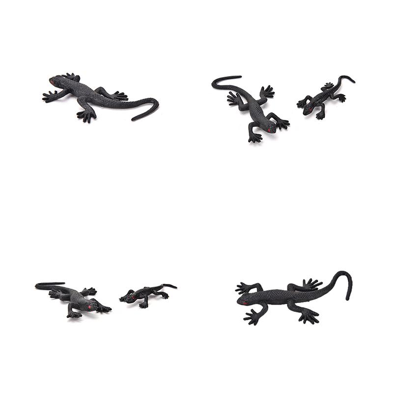2Pcs Joke Fake House Lizard Funny Prank Novelty Life Like Fake Plastic Toy Trick