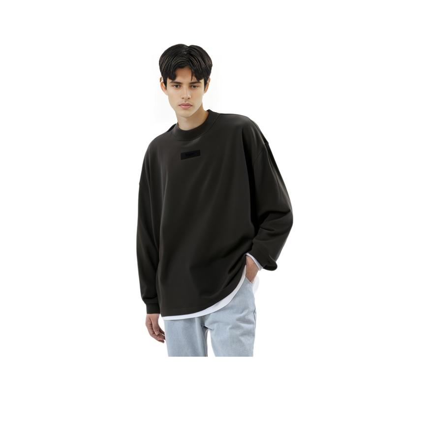 Fear of God Essentials Μακρυμάνικο T-shirt Μελάνι Ανδρικά Τοπ Μαύρο 125SP244200F