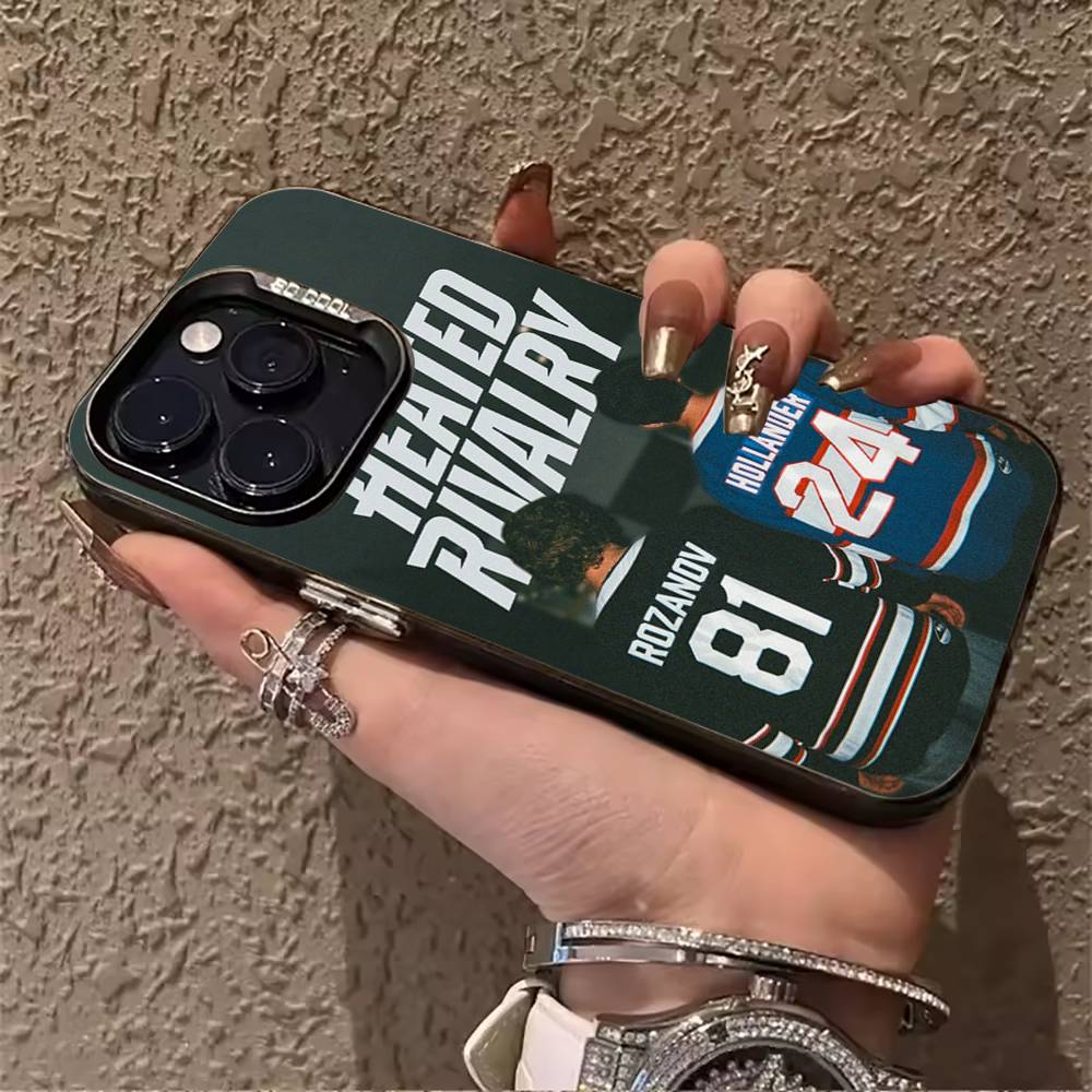 Heated Rivalry-Shane Hollander-Ilya For iPhone 17 16 15 14 13 12 11 Pro Max Silicone Colored Silver Bumper Cover