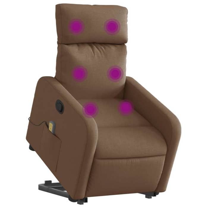 VidaXL Reclining Massage Armchair, Relaxation Chair with Adjustable Backrest and Footrest, Salon Seat Room of 3206712