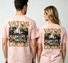 new Neutral crewneck  with immersive retro character collage pattern print for movie theme Largesized cotton Tshirt