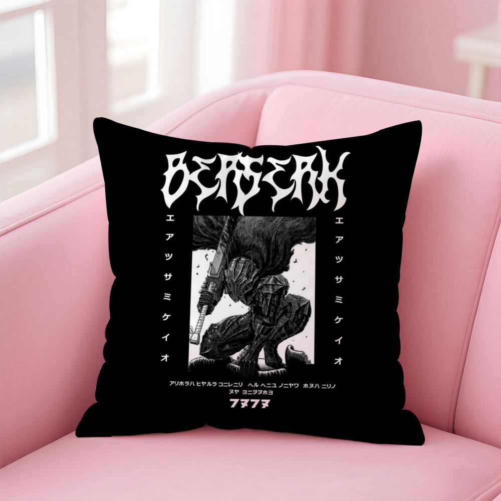 Cool B-BerserkS Cushion Cover Home & Car Multi-Scene Pillow Cover - Reversible, Soft & Durable for Daily Use