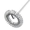 Electric Milk Frother Handheld Stainless Steel Mini Foam Maker for Coffee Hot Chocolate Black