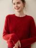 Women's Cashmere Cable Knit Sweater: Round Neck, Thickened, Versatile Autumn/Winter Casual Fashion