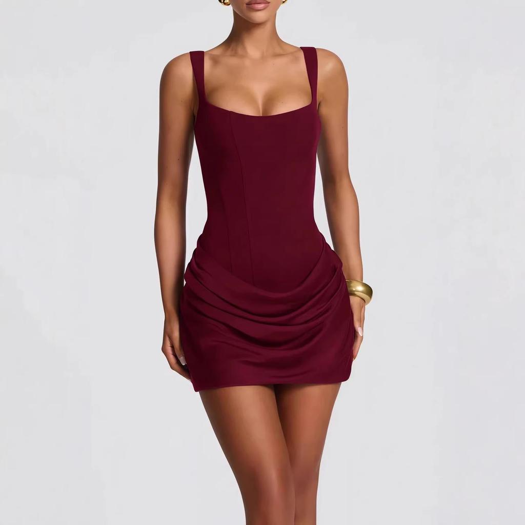 2025 European & American Style Strapless Short Dress - New Trendy Release