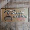 Retro Car 2D Metal Sign, Aluminum Wall Decor 15x30cm