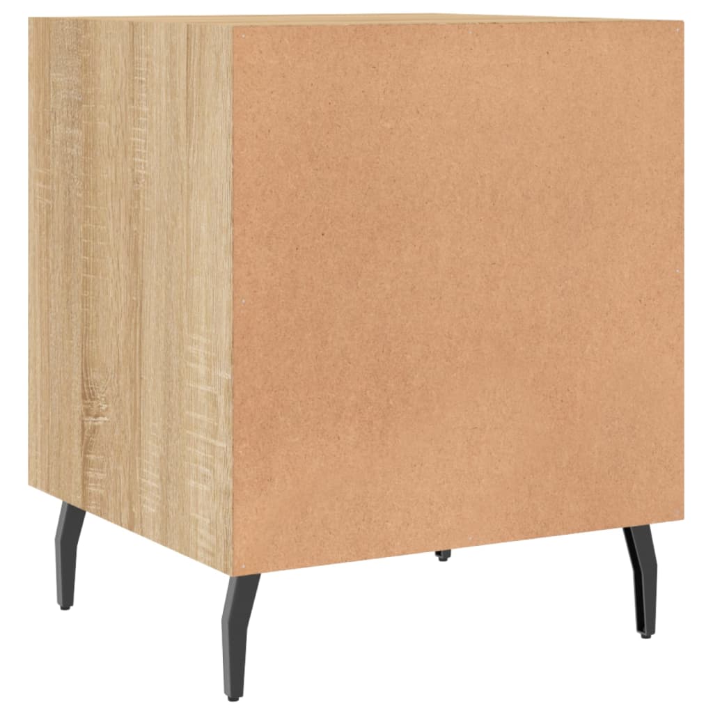 Nightstands (2 pcs) Sonoma Oak Finish 40 x 40 x 50 cm Particleboard