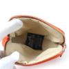 Great HERMES Pouch Boride pouch mini mini H logo canvas Orange cotton Women Used