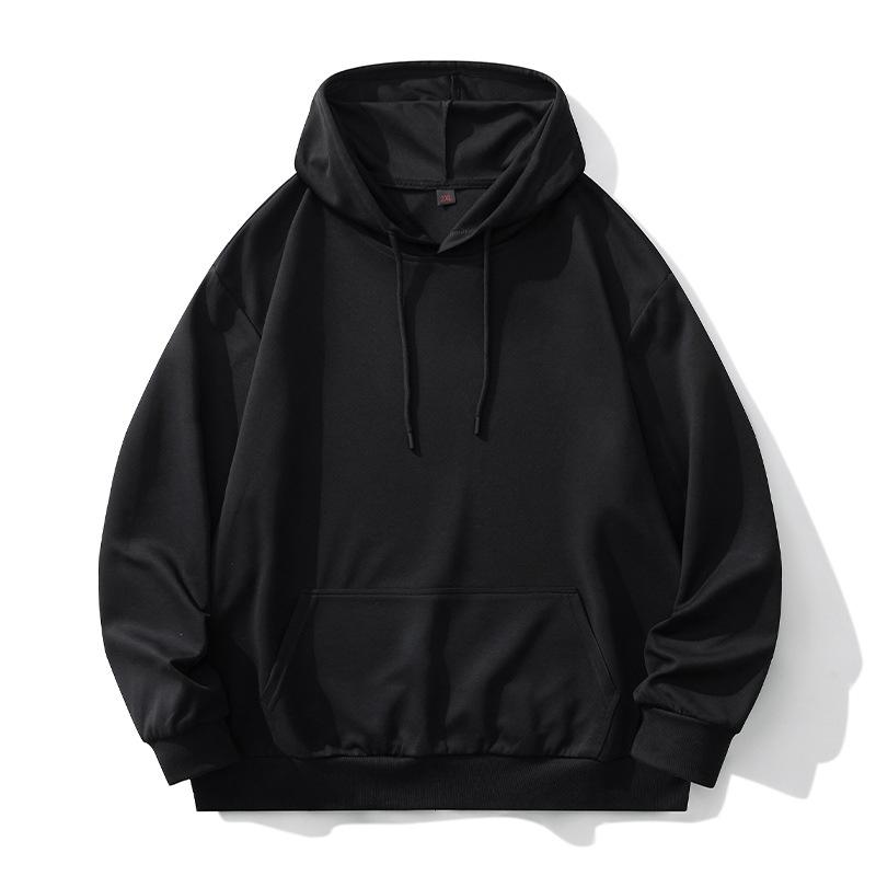 

Мужская толстовка с капюшоном больших размеров Мужская свободная толстовка с капюшоном Пуловер с капюшоном 4XL/135-145KG чёрный