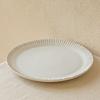 Premium Embossed Ceramic Tableware Household Large Plate 11 Inch Matte Steak Plate Exquisite Large Vegetable Plate