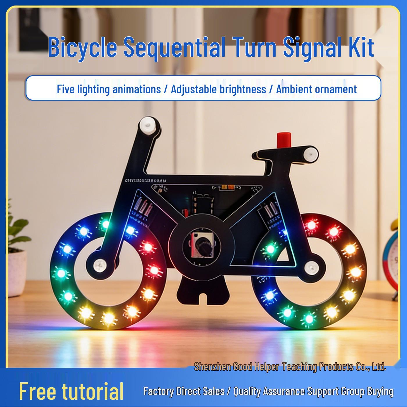 

Bicycle LED Welding Practice Kit: DIY Circuit Board Training Kit Only