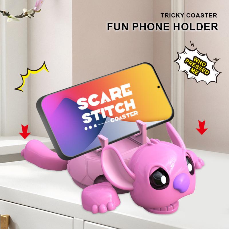 Lilo Stitch Silicone Coaster With Phone Stand For Home Office Gift Use