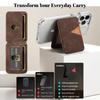 Portafoglio Magnetico in Pelle di Lusso Porta Cellulare Supporto Per iPhone 16 15 Plus 14 13 12 Pro Max 15Plus Antiscivolo Manicotto Blocco RFID Custodia Porta Carte di Credito/Identità