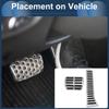 ABSOPRO 1 Set Auto Footrest Pedal Pedal Pads for Volkswagen Beetle Stainless Steel Silver Tone Covers/Footrest 2012-2019,