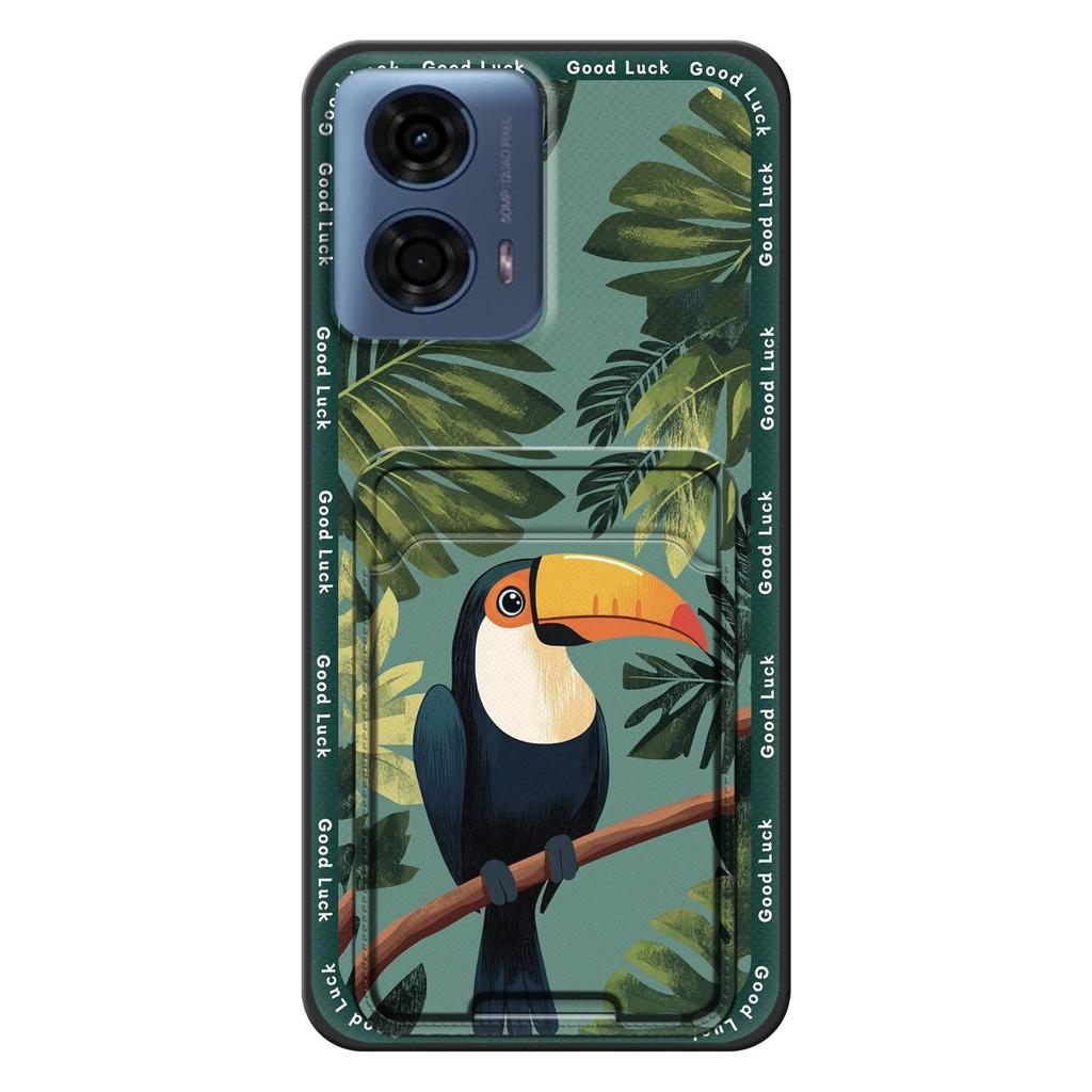 Cartoon Durable Phone Case For MOTO G24 Power Back Cover Card Bag Full Wrap TPU Soft Case Shockproof Anti-dust Silicone
